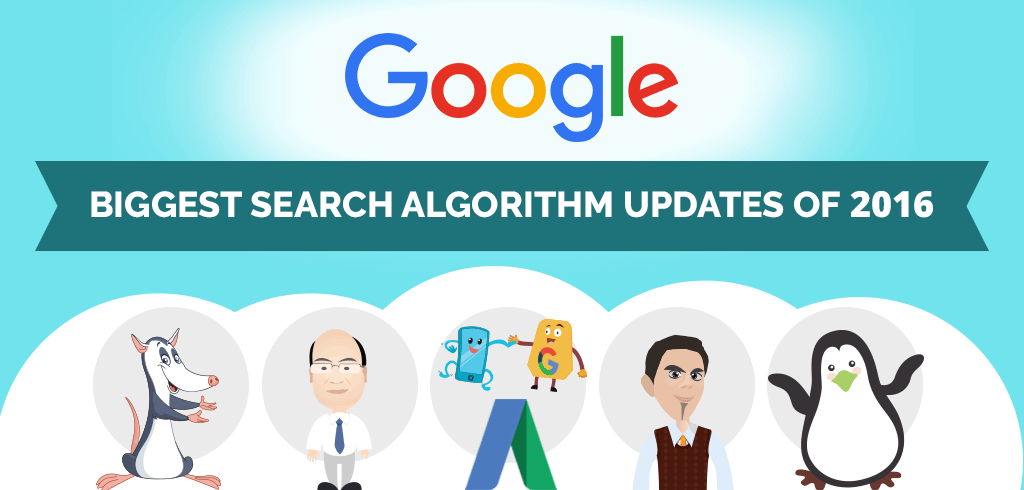 Google’s Biggest Search Algorithm Updates Of 2016 - Gif|google2016