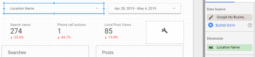Google My Business by Jepto - Location on Dashboard