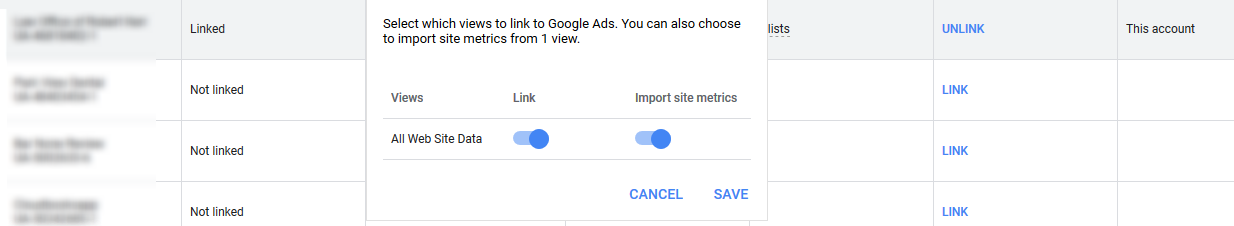 Google Analytic Property