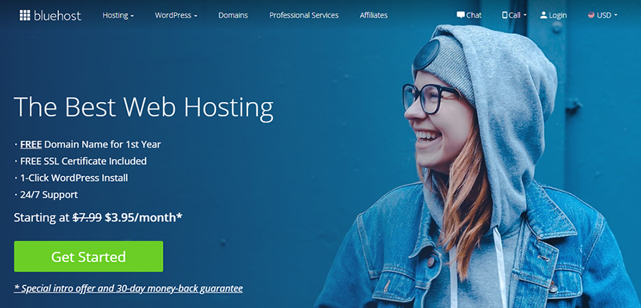 best seo web hosting options - bluehost hosting
