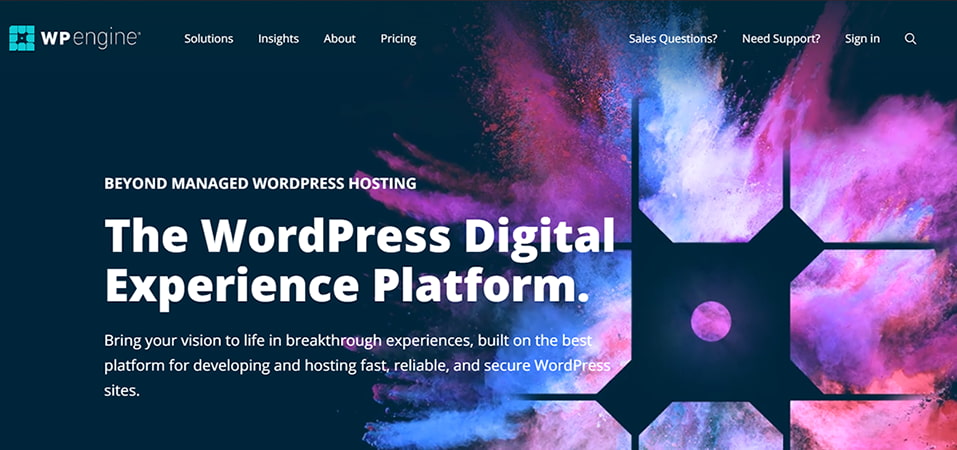 best seo web hosting options - wpengine hosting