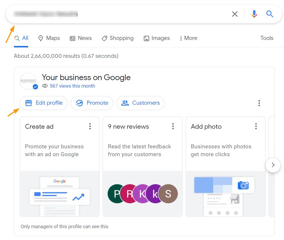 Manage GMB Profile Through Google Search and Maps
