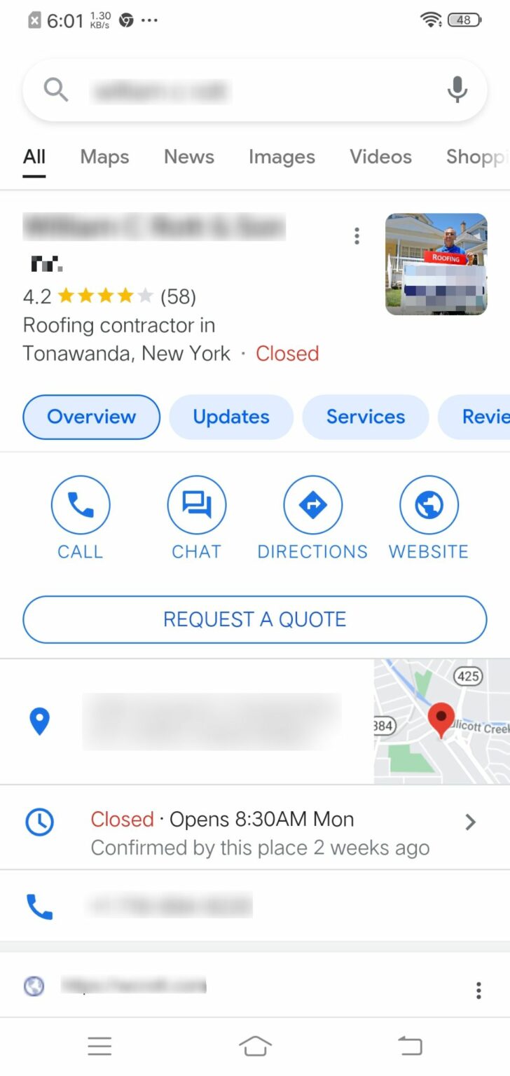 GMB Request a Quote