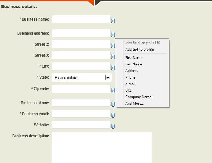 Creation of local business listings