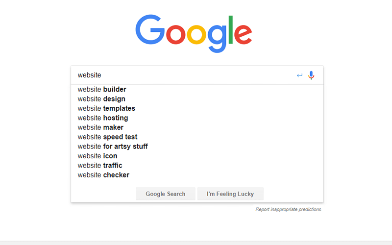 Google Search Keyword Suggestion For Keyword Website