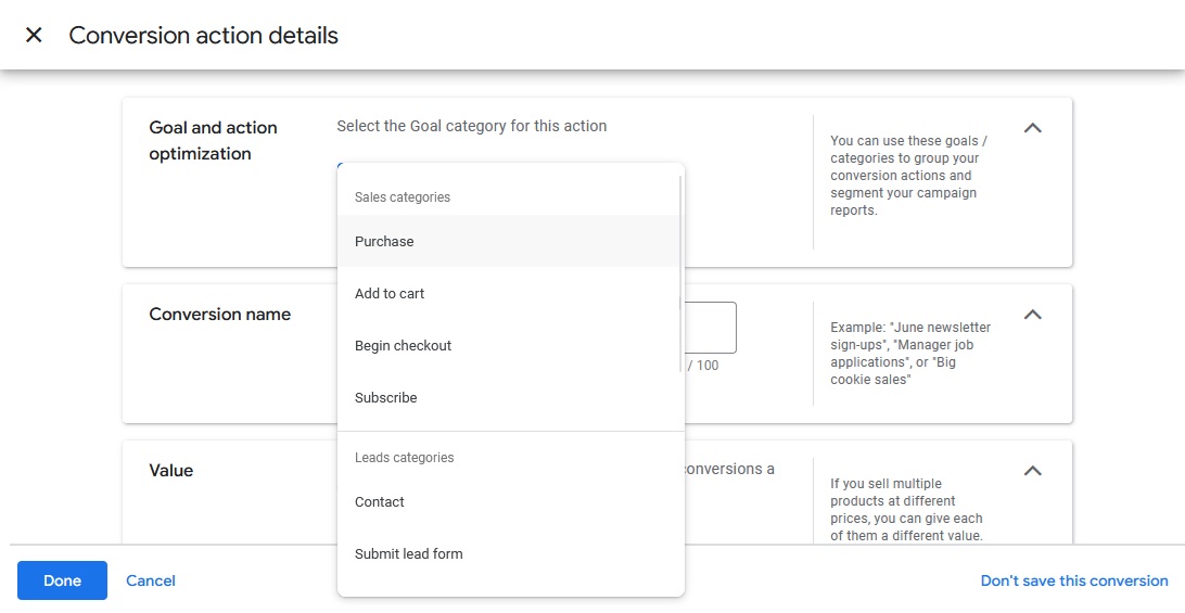 google-ads-conversion-goals