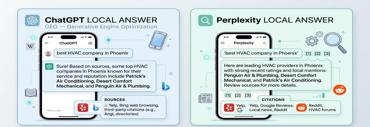 How ChatGPT and Perplexity Pick Local Businesses to Recommend