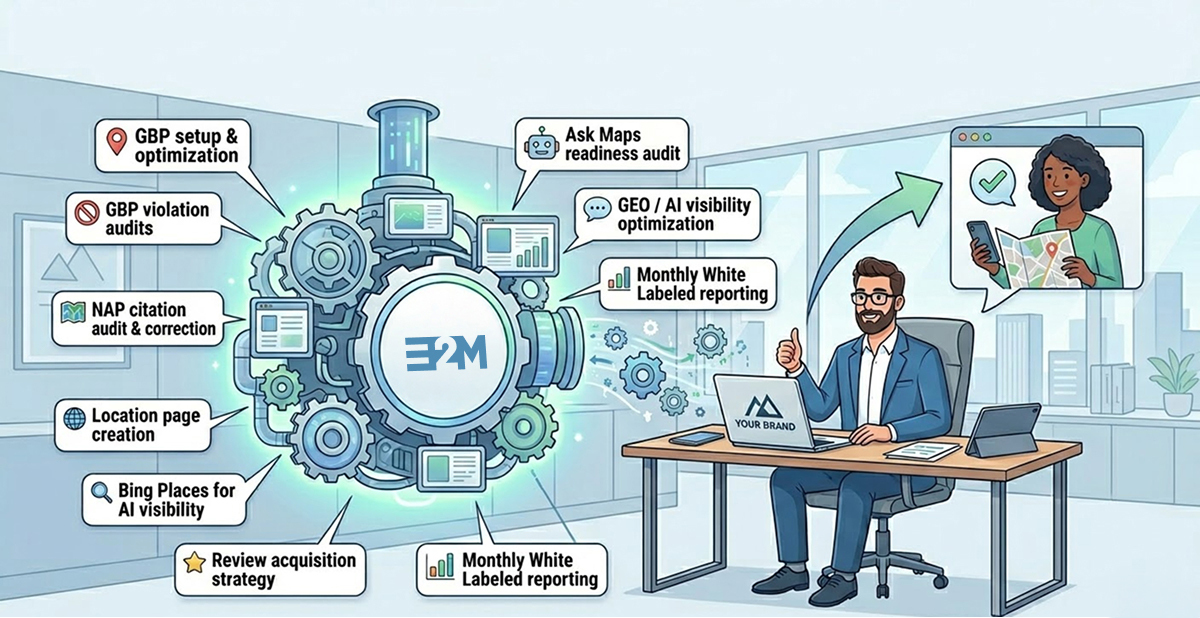How E2M Delivers White Label Local SEO for Agencies